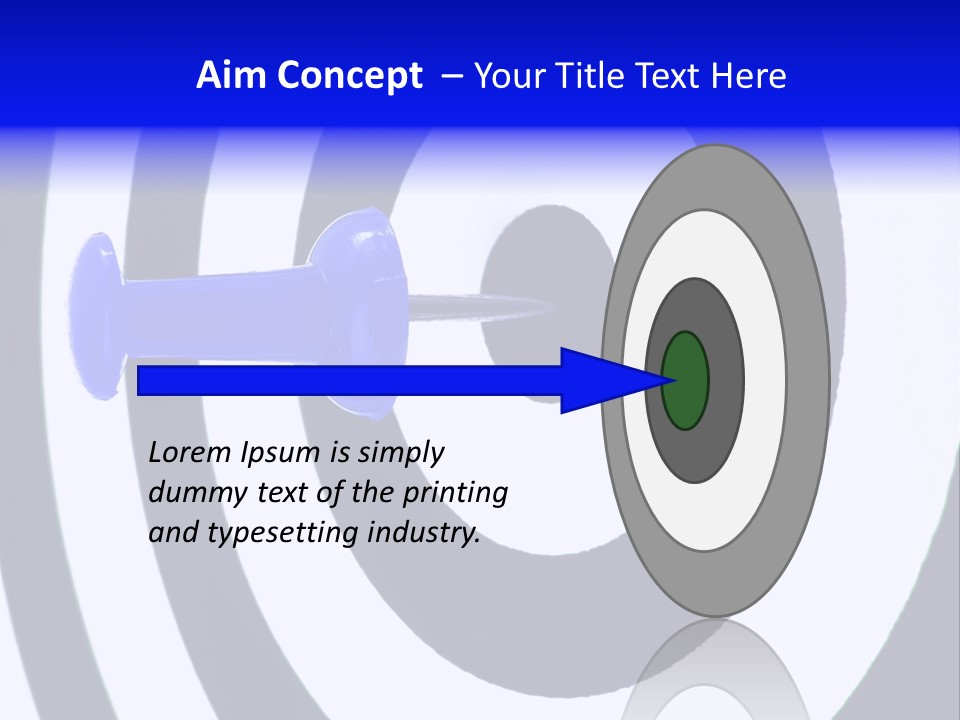Isolated Success Perfection PowerPoint Template