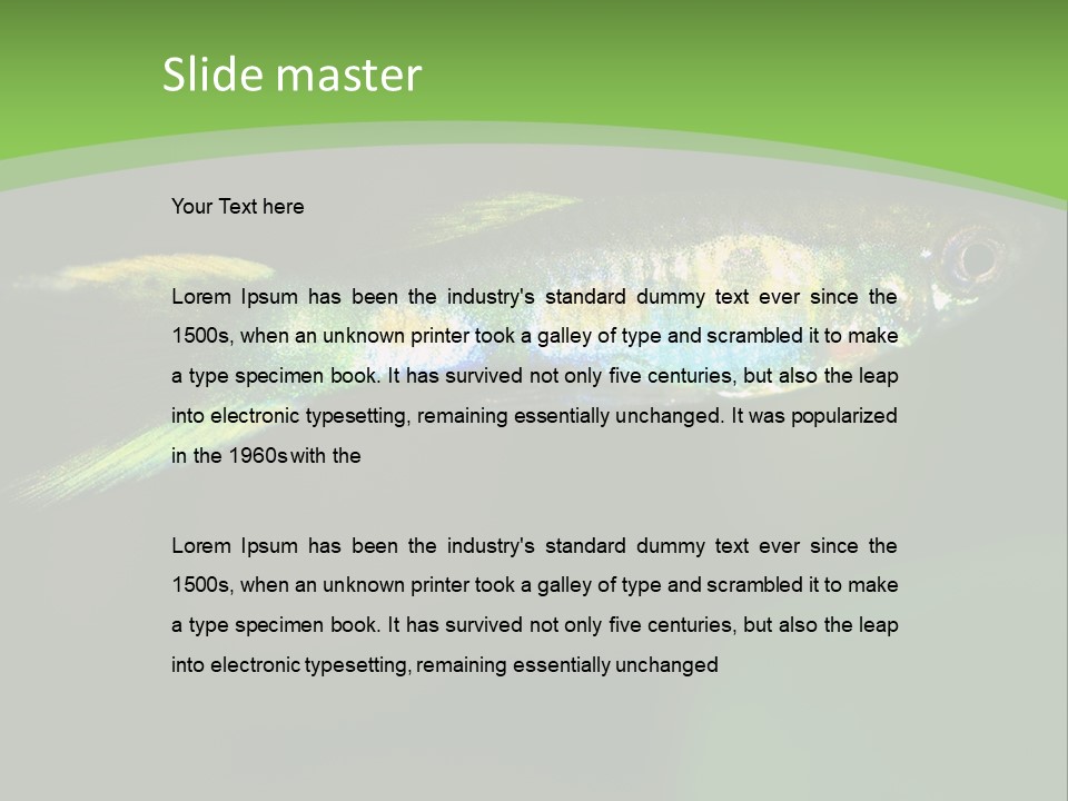 Wild Poeciliidae Endler PowerPoint Template
