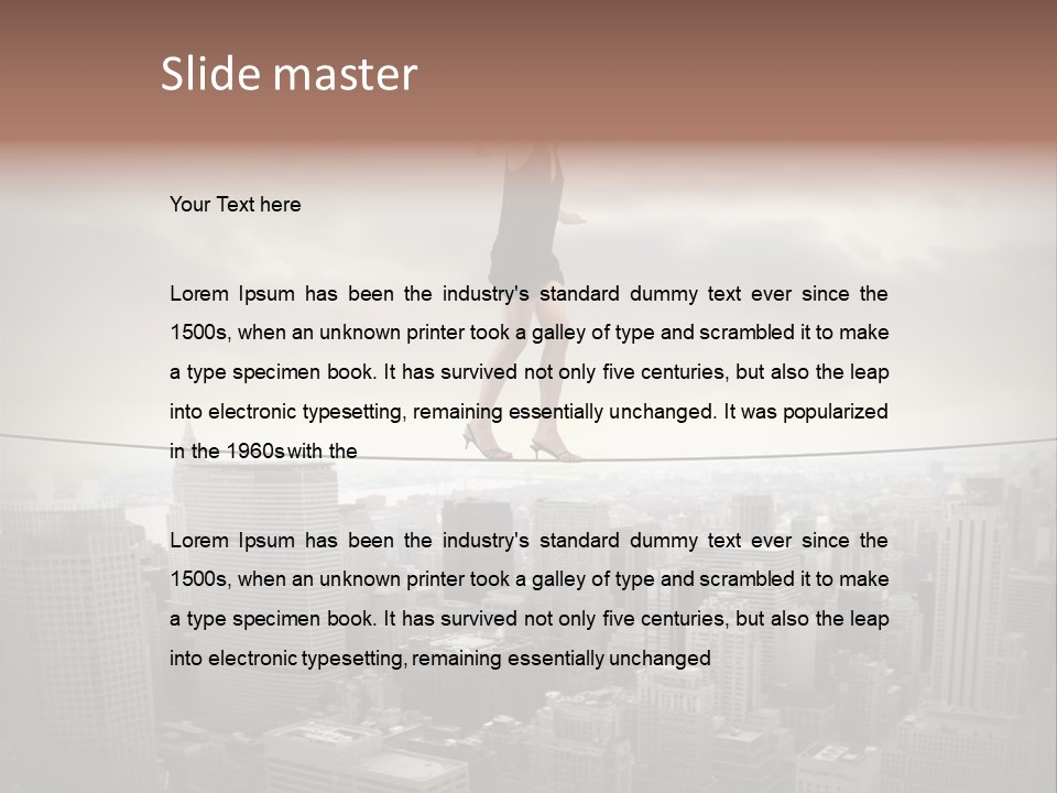 Enables Manhattan Altitude PowerPoint Template