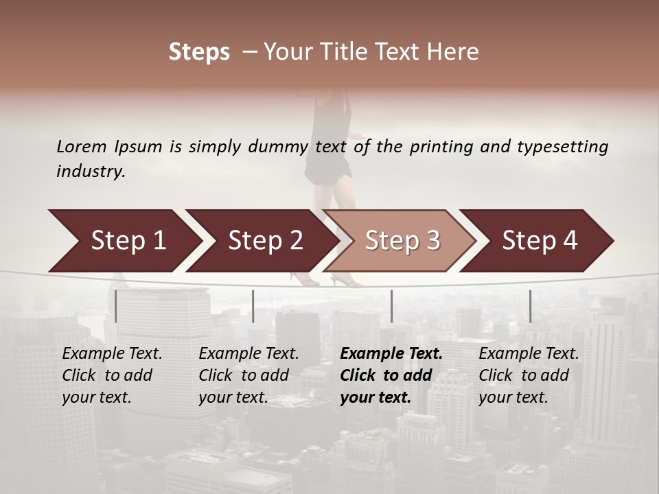 Enables Manhattan Altitude PowerPoint Template