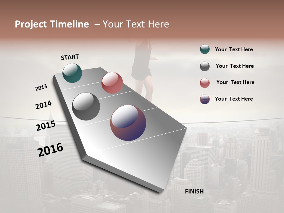 Enables Manhattan Altitude PowerPoint Template