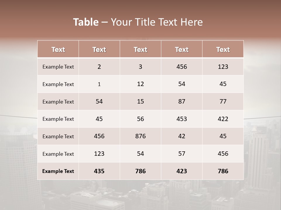 Enables Manhattan Altitude PowerPoint Template