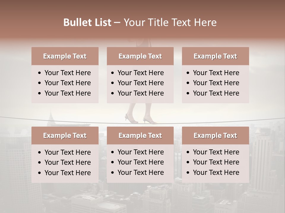 Enables Manhattan Altitude PowerPoint Template