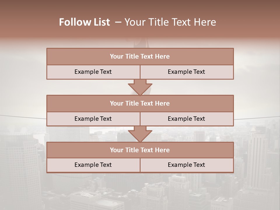 Enables Manhattan Altitude PowerPoint Template