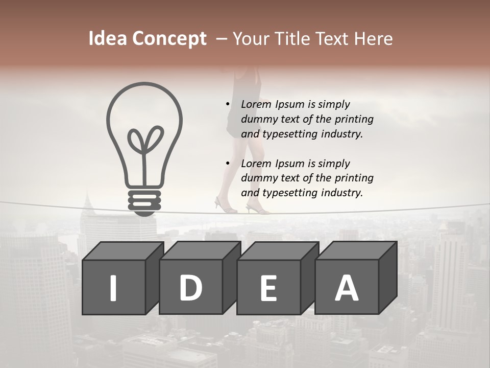 Enables Manhattan Altitude PowerPoint Template