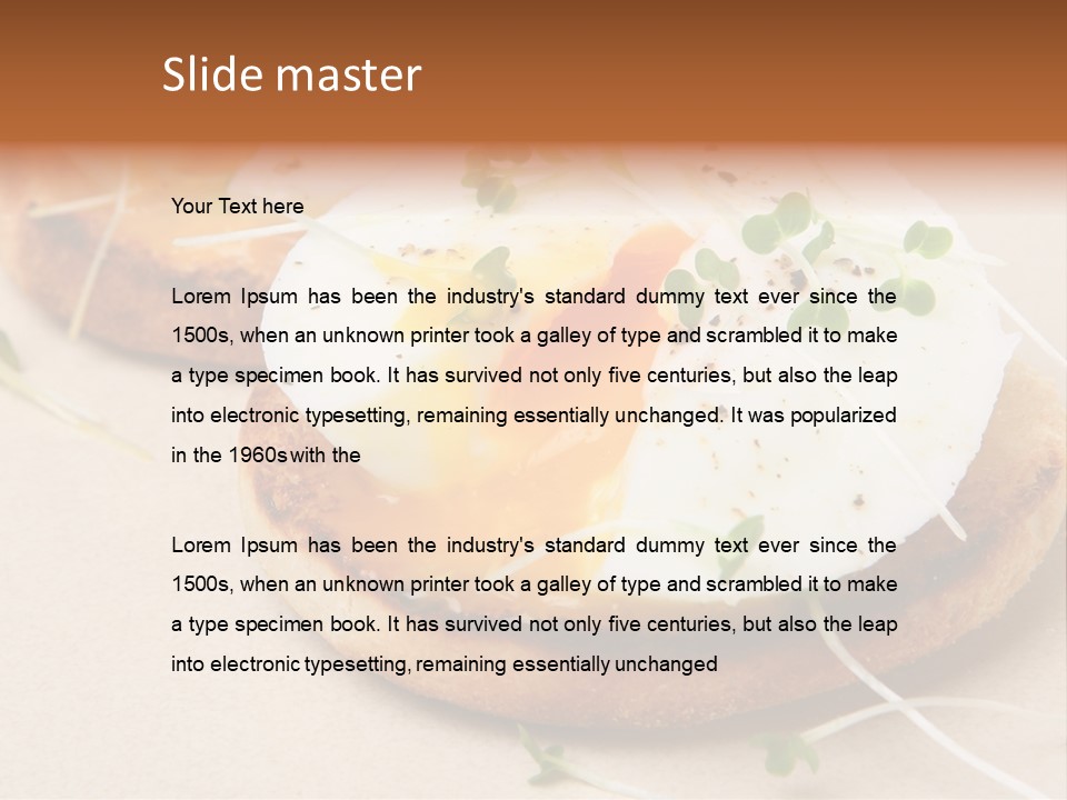 Cooked Toast Seasoning PowerPoint Template