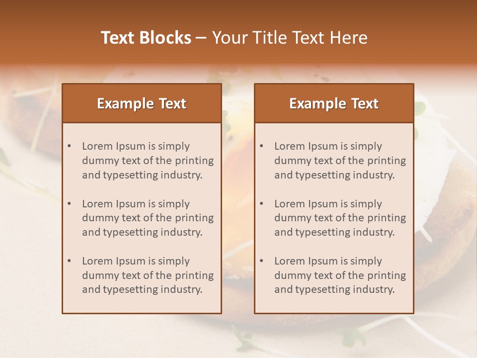 Cooked Toast Seasoning PowerPoint Template