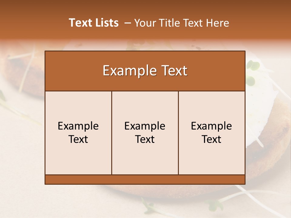 Cooked Toast Seasoning PowerPoint Template
