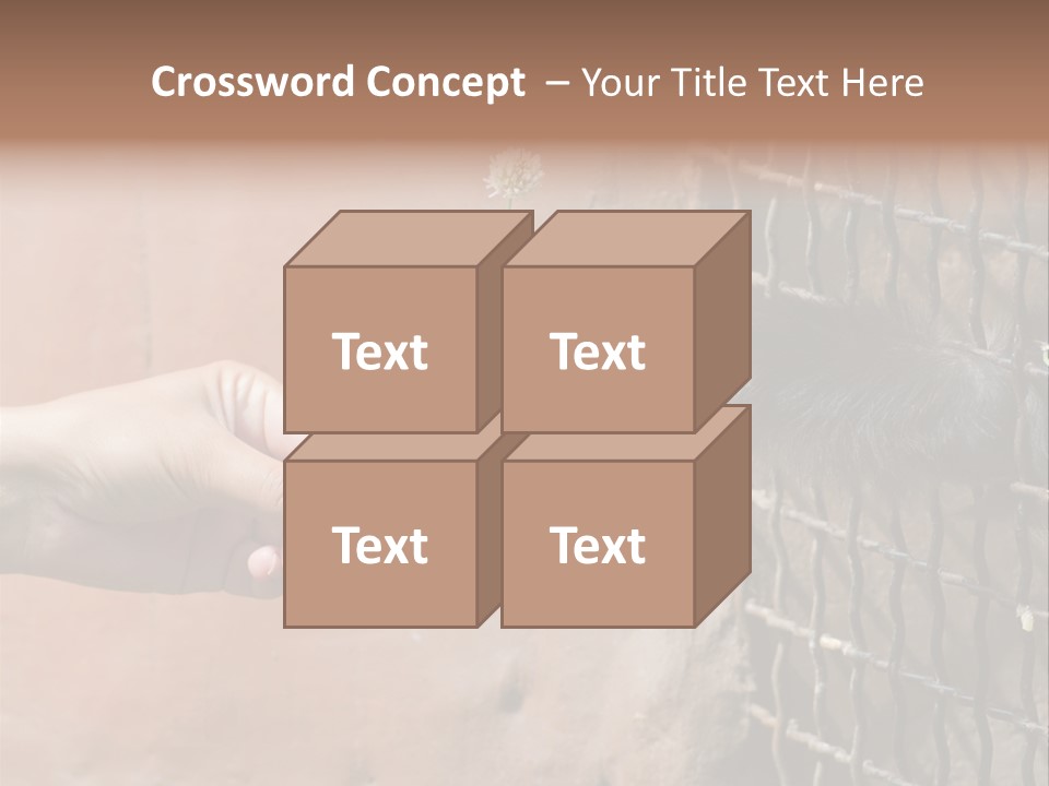 Cage Fur Confidence PowerPoint Template