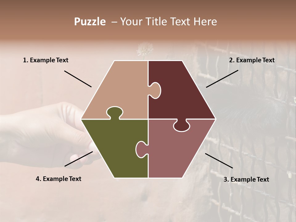 Cage Fur Confidence PowerPoint Template