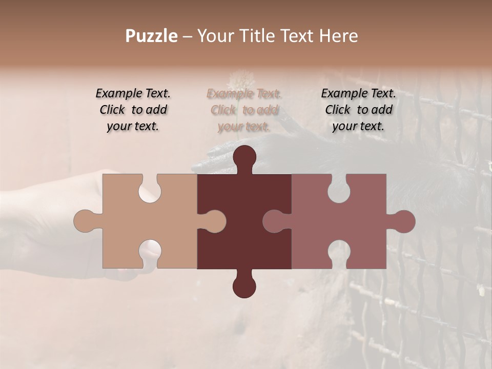 Cage Fur Confidence PowerPoint Template