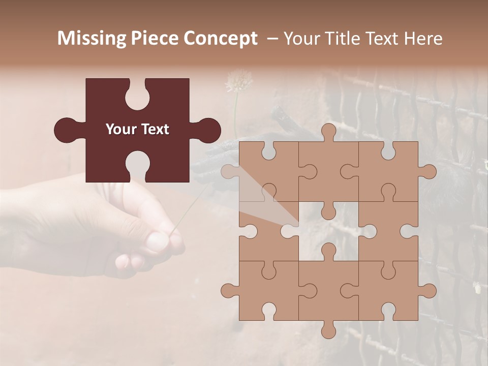 Cage Fur Confidence PowerPoint Template