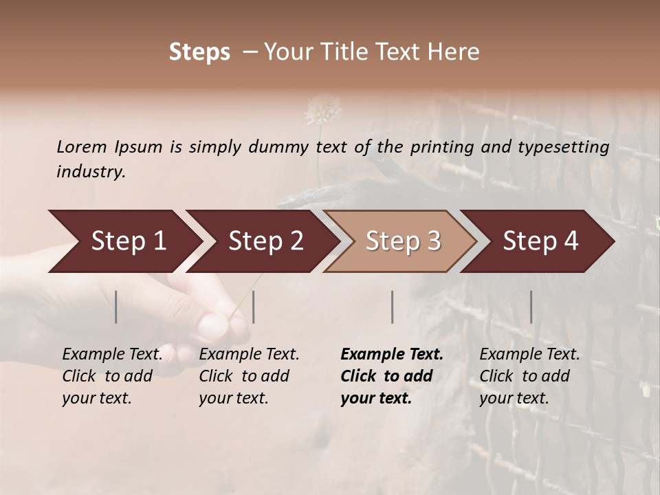 Cage Fur Confidence PowerPoint Template