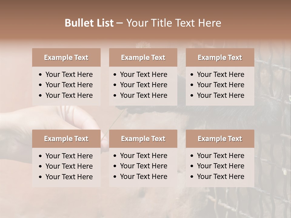 Cage Fur Confidence PowerPoint Template