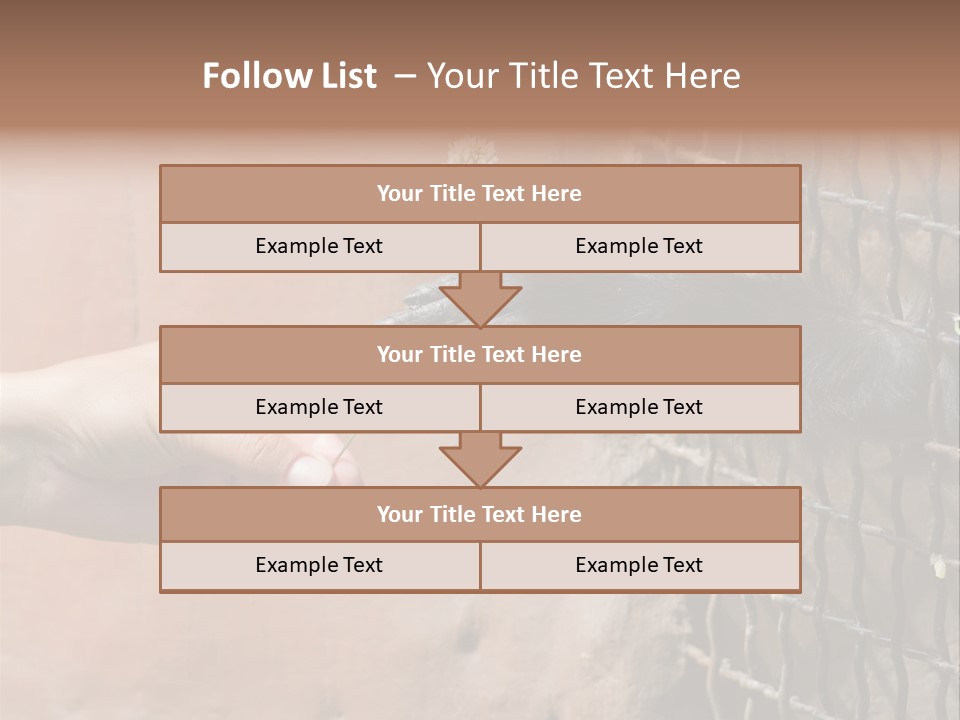 Cage Fur Confidence PowerPoint Template