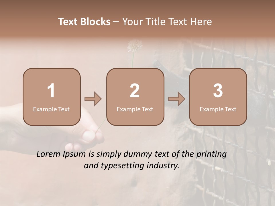 Cage Fur Confidence PowerPoint Template