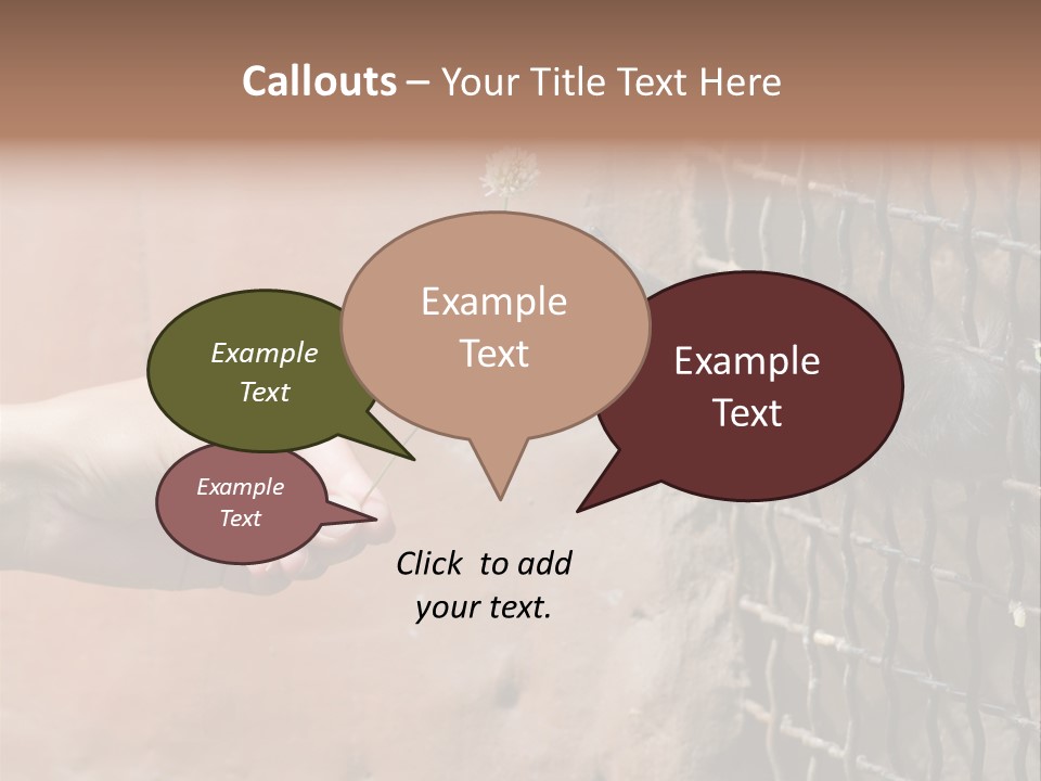 Cage Fur Confidence PowerPoint Template