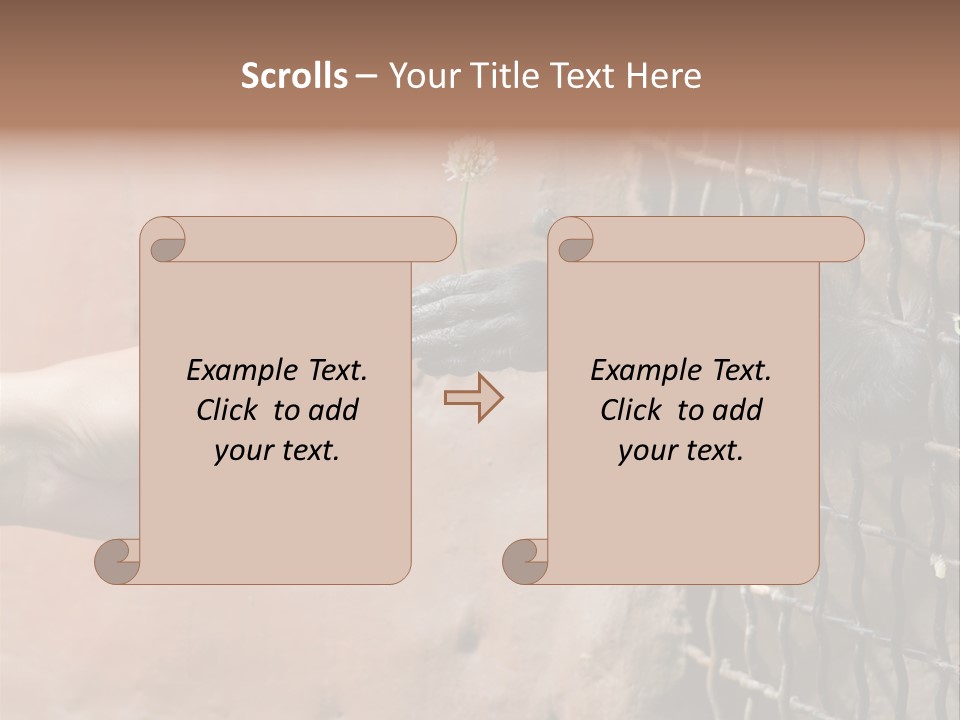 Cage Fur Confidence PowerPoint Template
