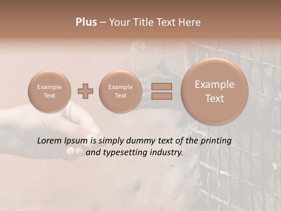 Cage Fur Confidence PowerPoint Template