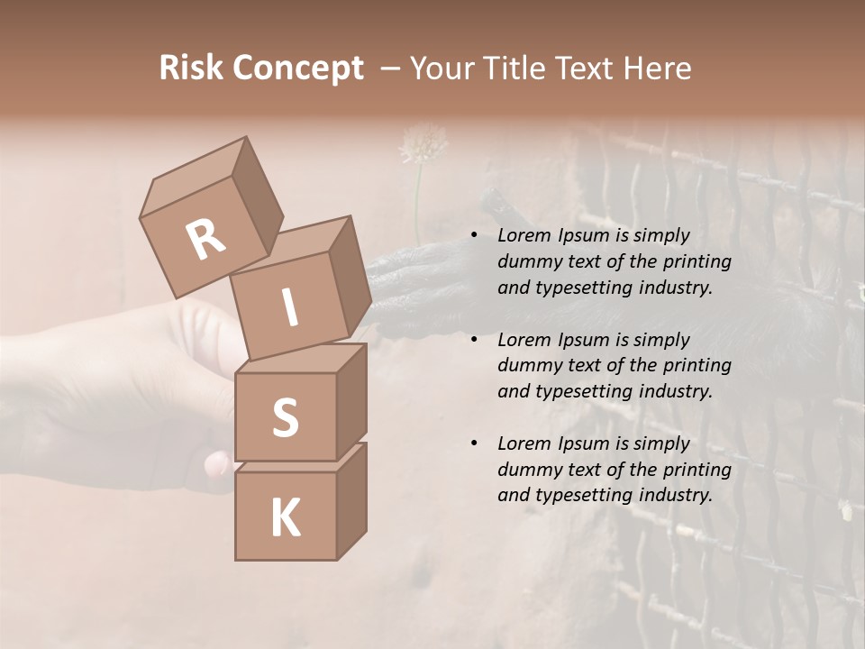 Cage Fur Confidence PowerPoint Template