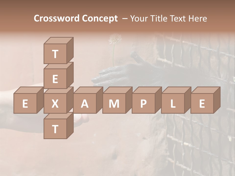 Cage Fur Confidence PowerPoint Template