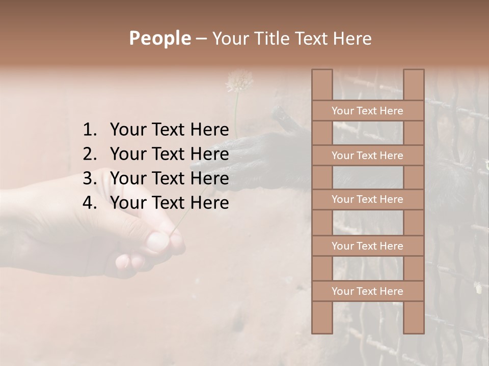 Cage Fur Confidence PowerPoint Template