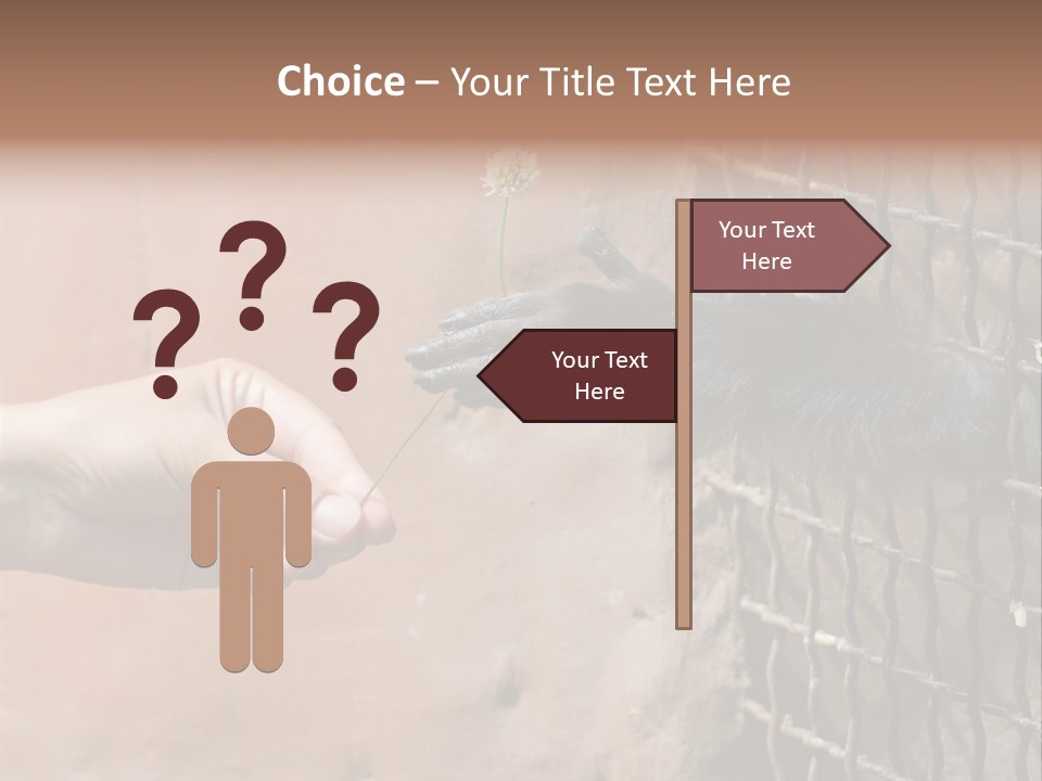 Cage Fur Confidence PowerPoint Template