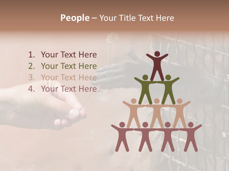 Cage Fur Confidence PowerPoint Template