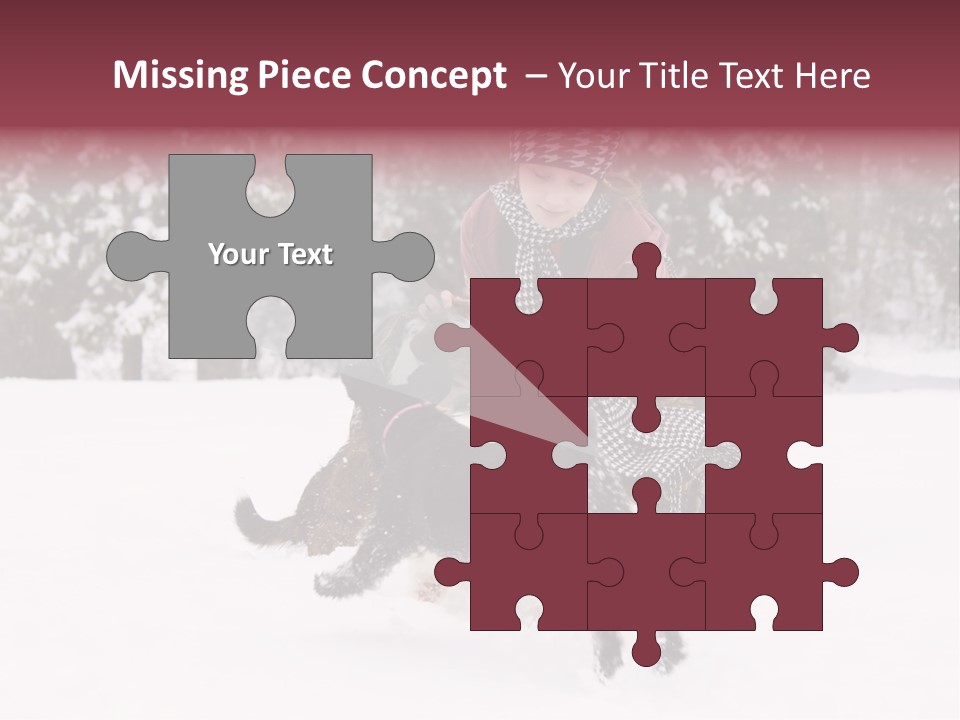 Pets Smile Caucasian PowerPoint Template