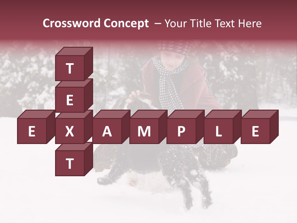 Pets Smile Caucasian PowerPoint Template