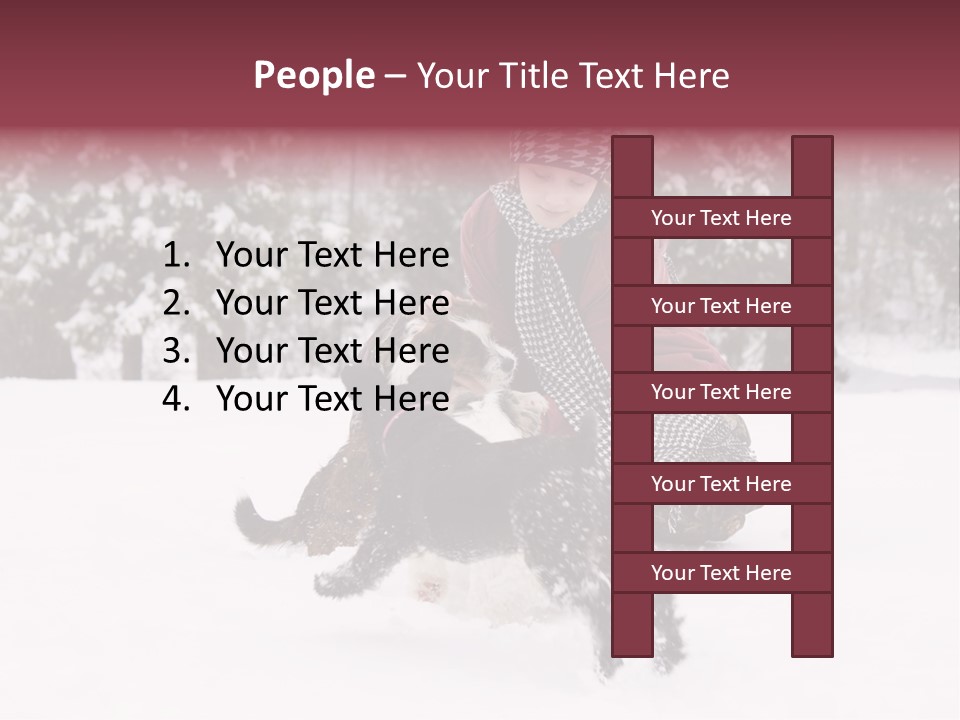 Pets Smile Caucasian PowerPoint Template
