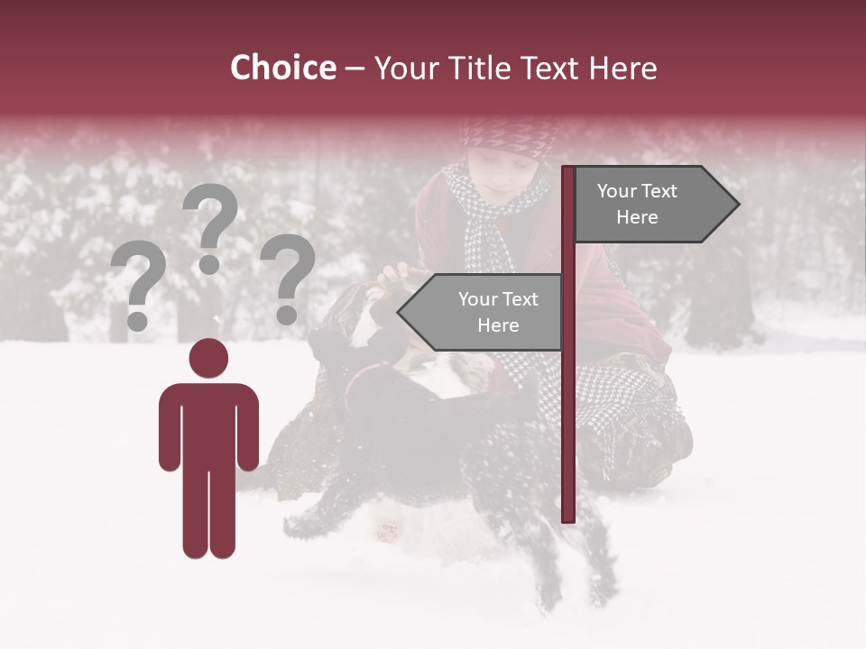 Pets Smile Caucasian PowerPoint Template