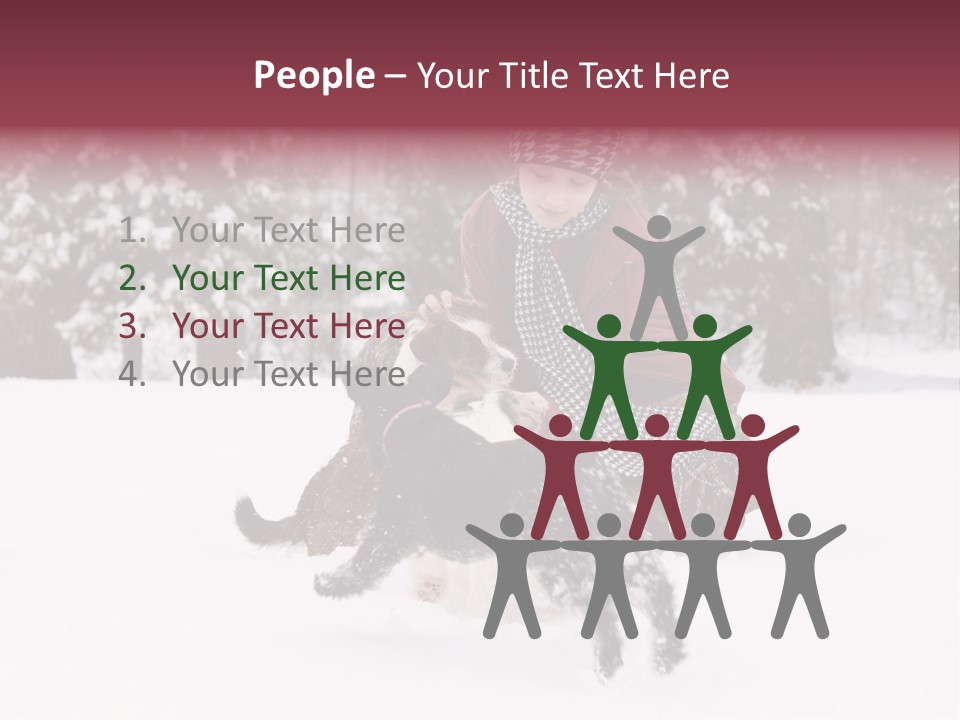 Pets Smile Caucasian PowerPoint Template