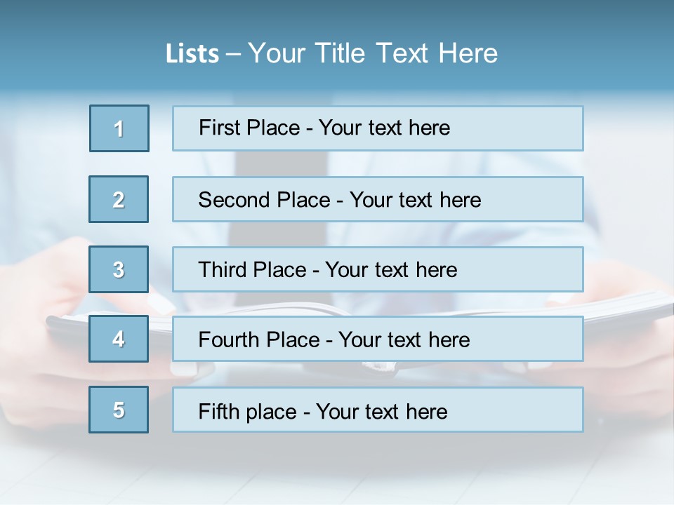 Expertise Page Arm PowerPoint Template