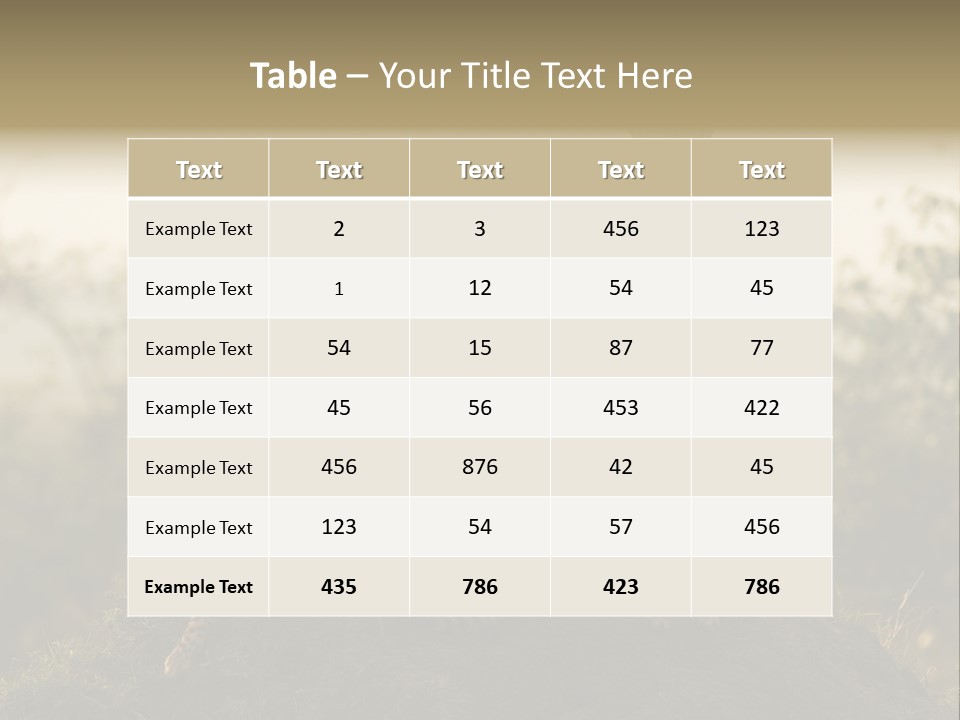 Eco Tourism Relax PowerPoint Template
