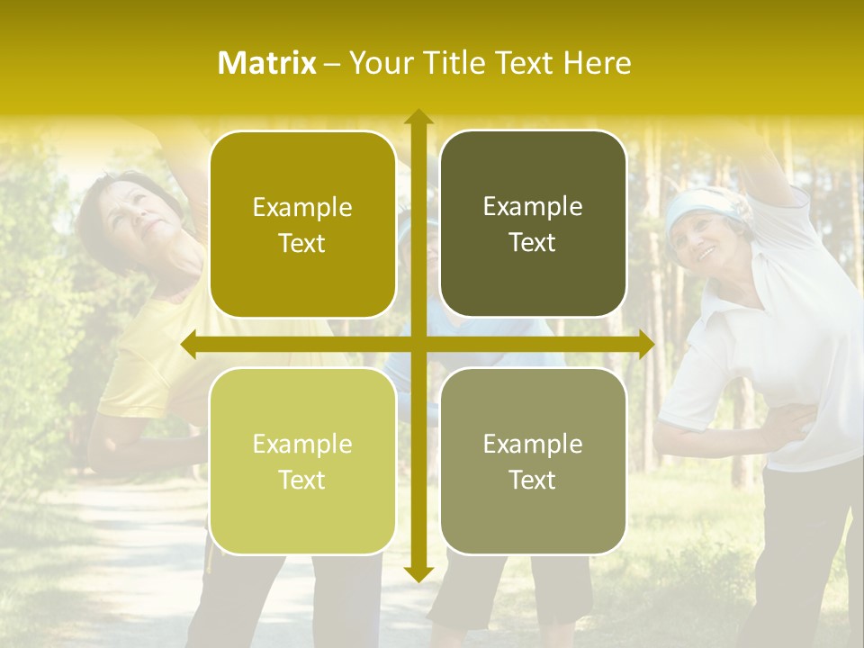 Outside Feminine Action PowerPoint Template