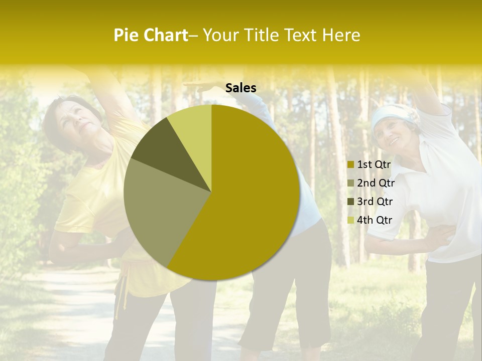 Outside Feminine Action PowerPoint Template