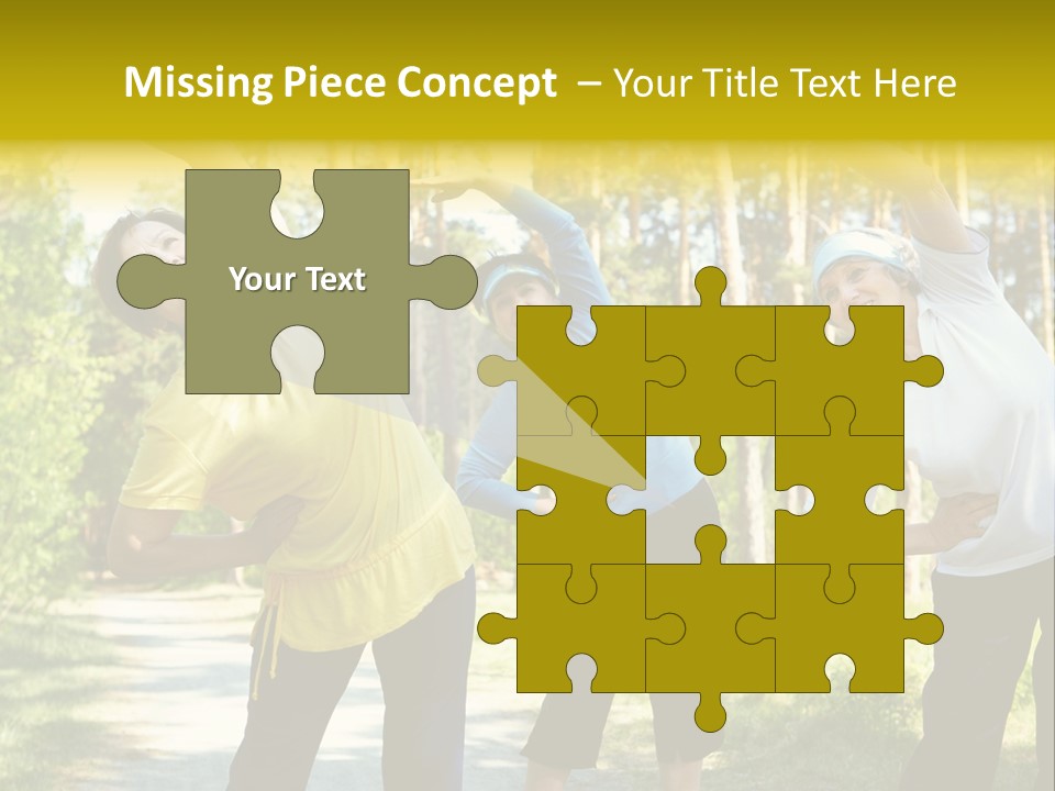 Outside Feminine Action PowerPoint Template