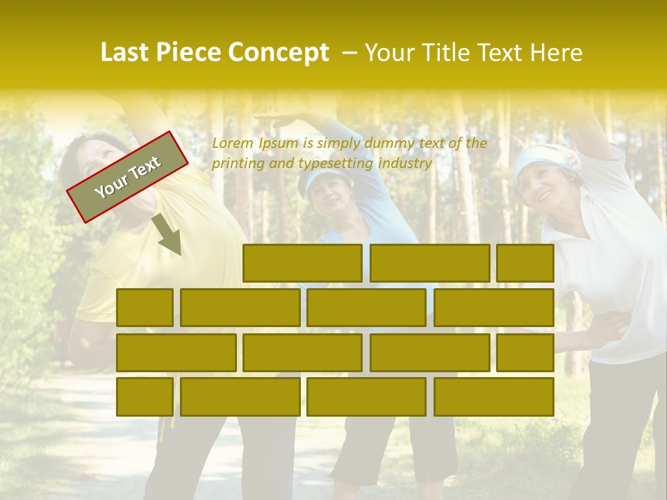 Outside Feminine Action PowerPoint Template