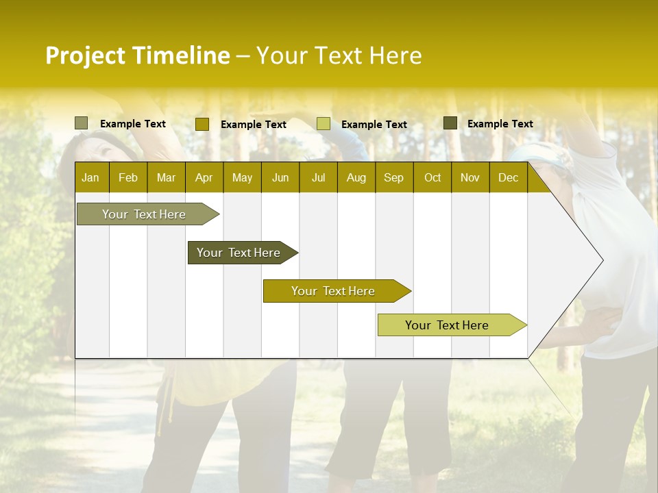 Outside Feminine Action PowerPoint Template