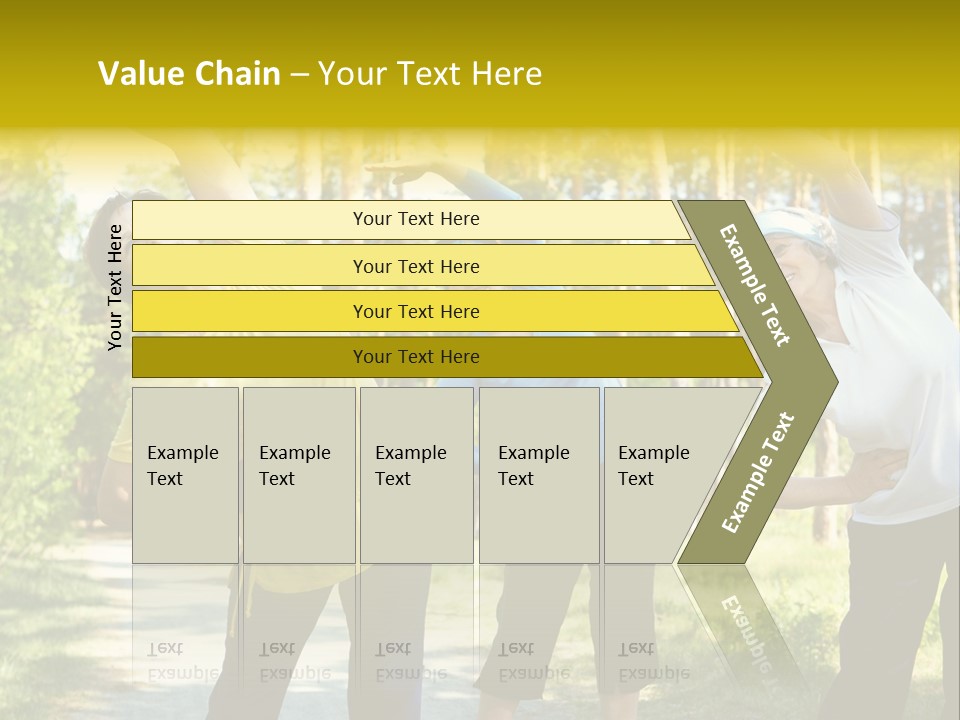 Outside Feminine Action PowerPoint Template