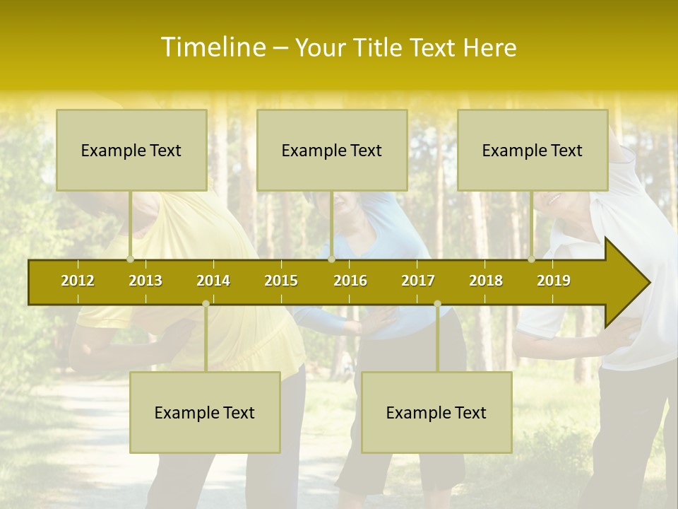 Outside Feminine Action PowerPoint Template