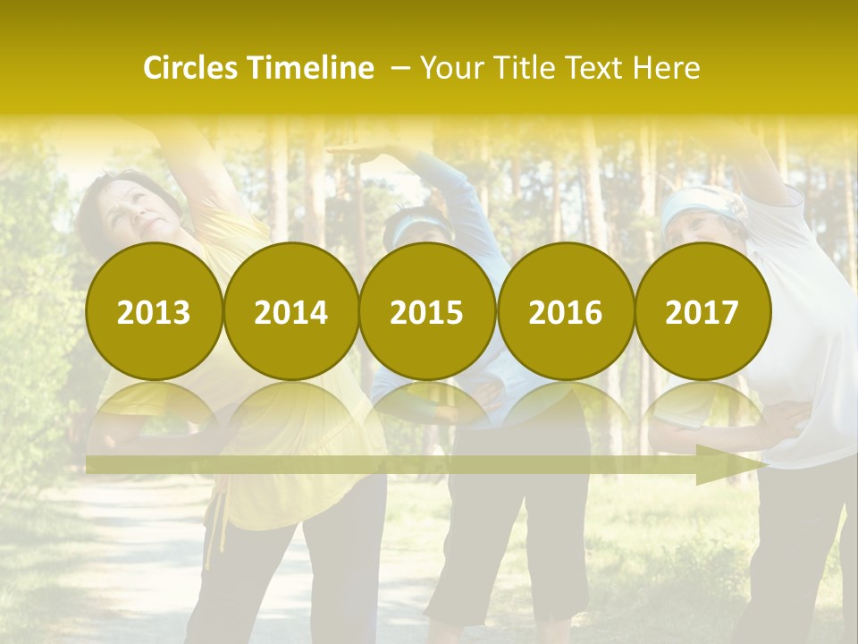 Outside Feminine Action PowerPoint Template