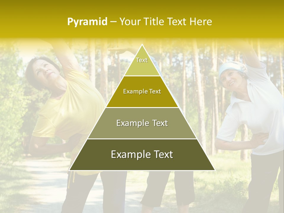 Outside Feminine Action PowerPoint Template