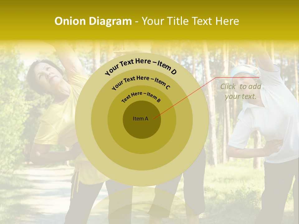 Outside Feminine Action PowerPoint Template