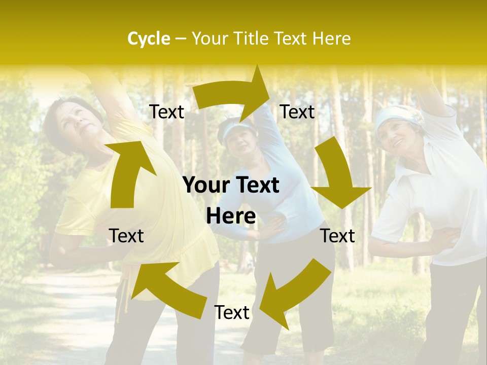 Outside Feminine Action PowerPoint Template