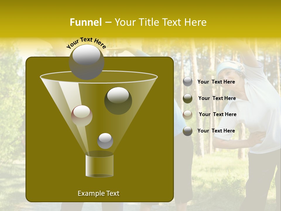 Outside Feminine Action PowerPoint Template