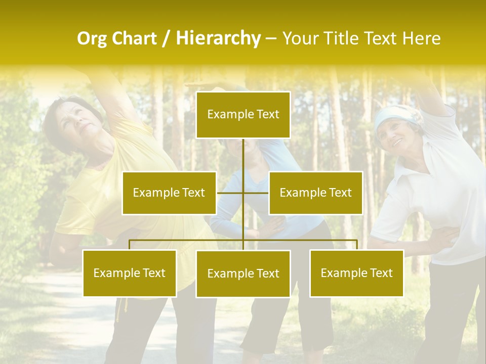 Outside Feminine Action PowerPoint Template