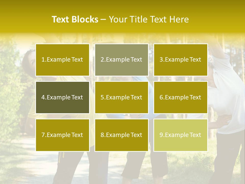 Outside Feminine Action PowerPoint Template