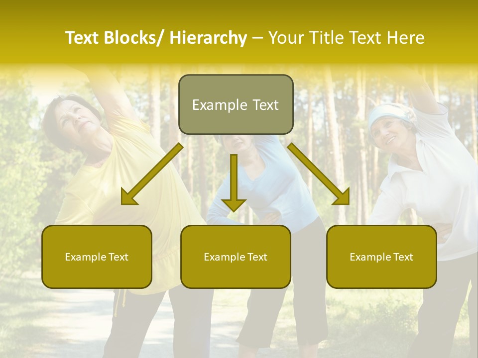 Outside Feminine Action PowerPoint Template